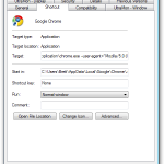 Add Parameter to Google Chrome Startup