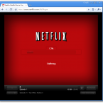Screenshot of netflix loading in Chrome